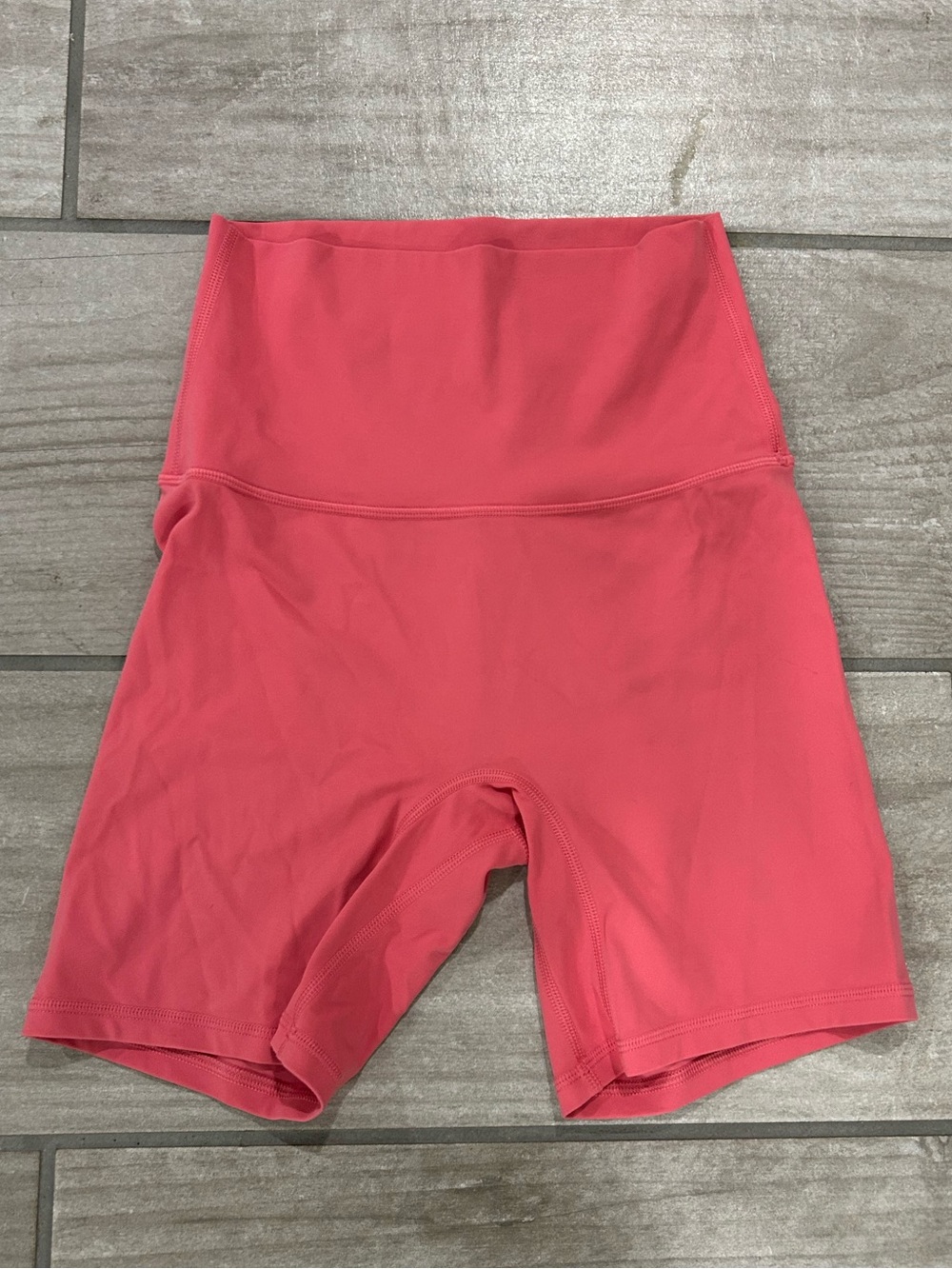 Pink Lily High-Waist Pink Workout Shorts Small